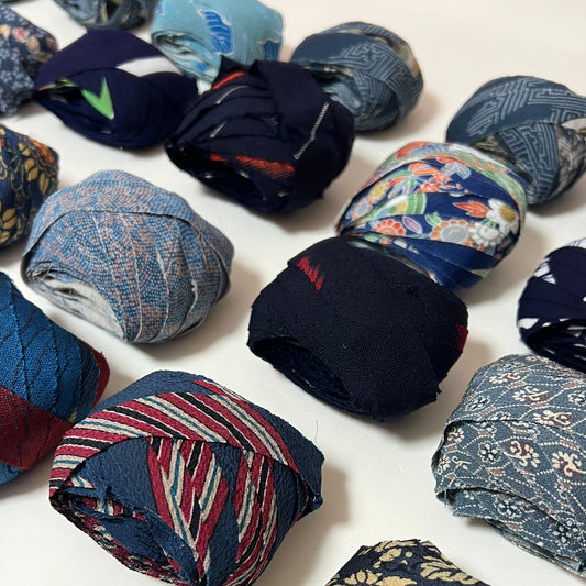 【送料込み】10m×10種ヤーンセット(計100m)| 青