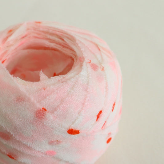 ピンクに花柄・化繊(Y02512006)