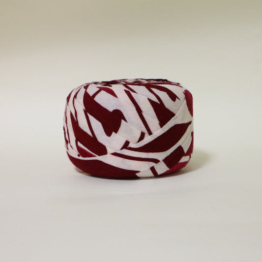 浴衣 白 ワインレッド(Y02511002)