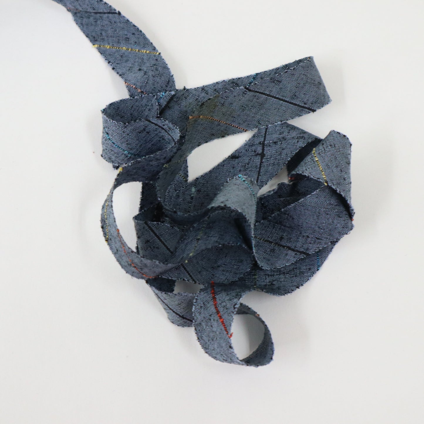 Gray-blue with light blue, yellow, red, and black stripes - Tsumugi (Y02401001)