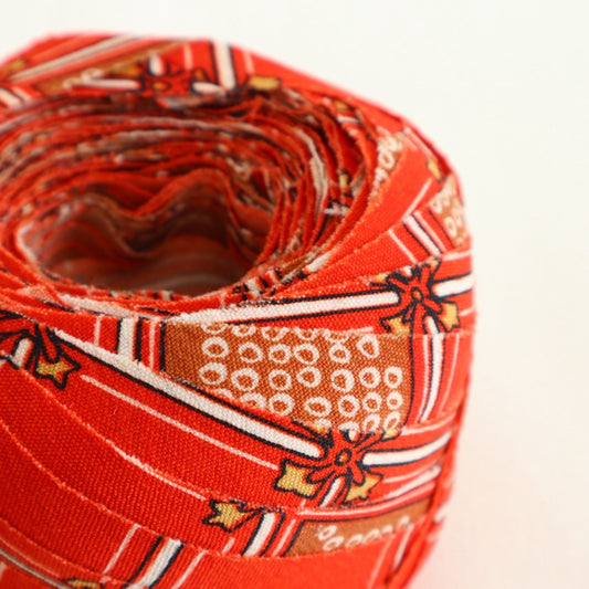 赤に変わり格子柄・モスリン(Y02601007)