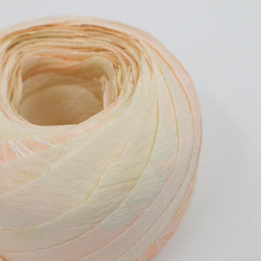 Light pink to cherry blossom gradient floral pattern, synthetic fabric (Y02409010)