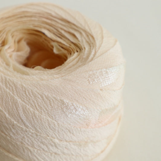 Orange Seigaiha Chirimen (Y02511003)