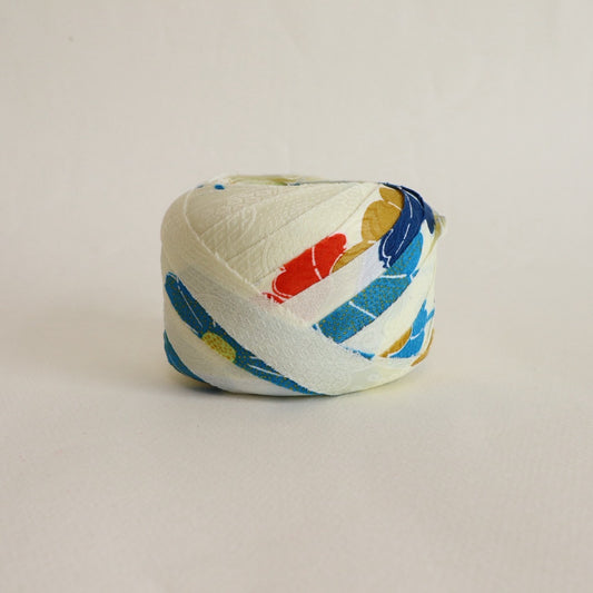 Orange Seigaiha Chirimen (Y02511003)