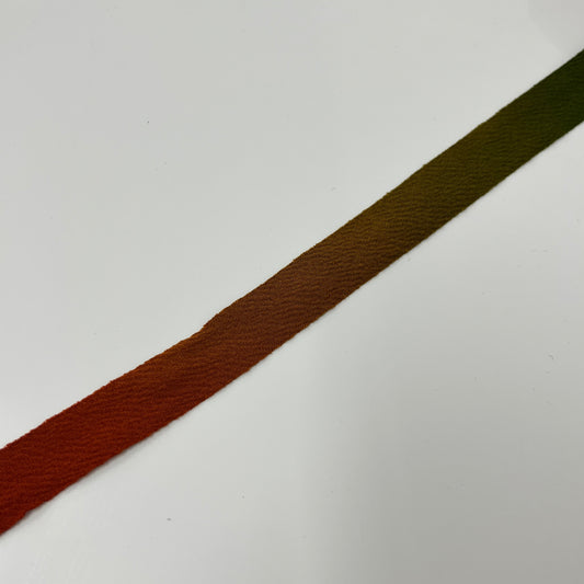 Orange to green gradation crepe (Y02309009)
