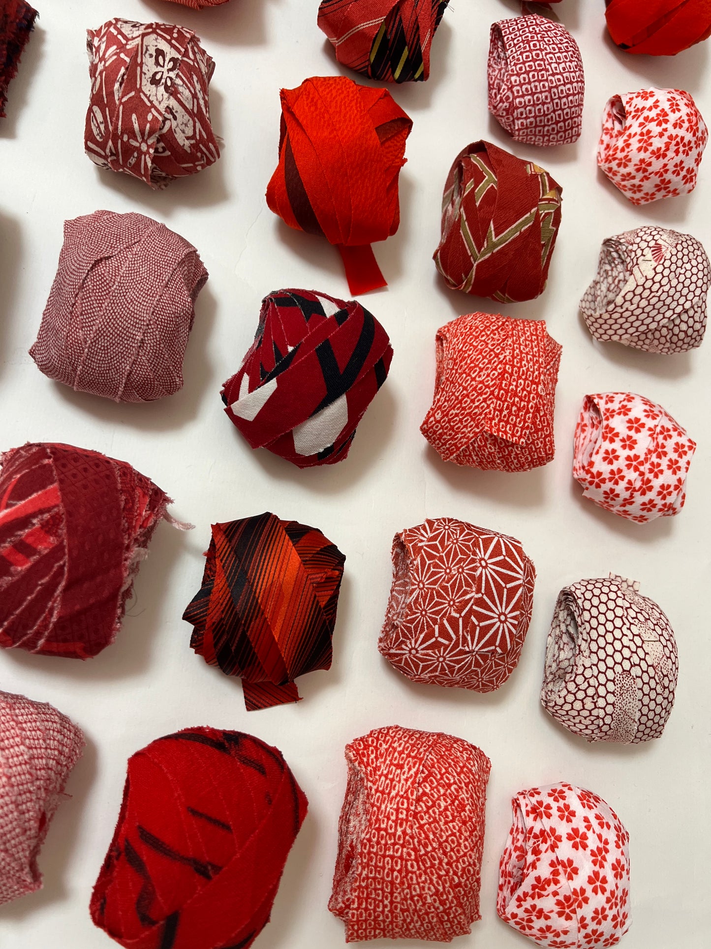 【送料込み】10m×10種ヤーンセット（計100m）|　赤