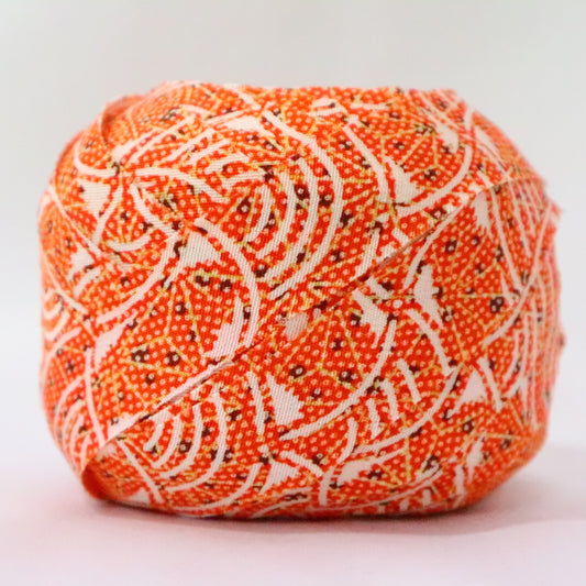 Geometric pattern/synthetic fiber in tangerine color (Y02309022)