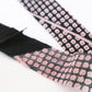 Black with some pale pink and white pique pattern/crepe (Y02311028)