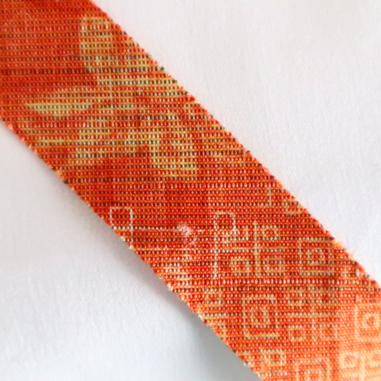 Pale orange (red birch color) chintz pattern/pongee (Y02312015)