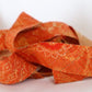 Pale orange (red birch color) chintz pattern/pongee (Y02312015)