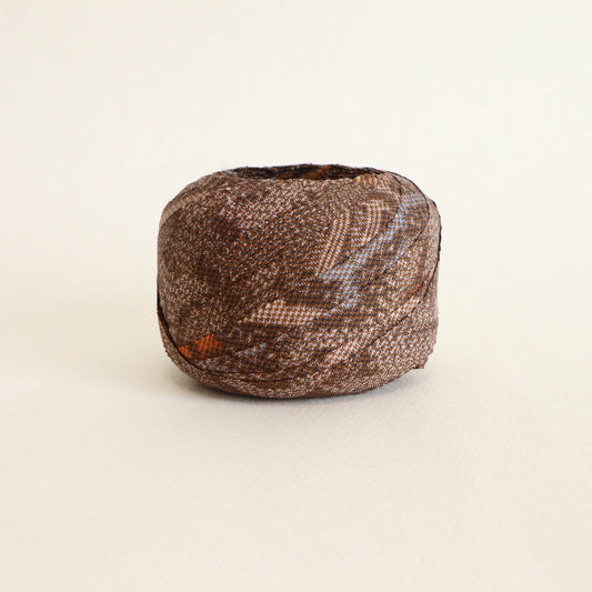 Orange Seigaiha Chirimen (Y02511003)