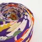 Purple children's kimono with colorful floral pattern (Y02507001①)