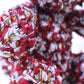 [Recommended yarn for bears] 30m ball / crimson and gray striped silk (coat fabric)