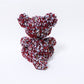 [Recommended yarn for bears] 30m ball / crimson and gray striped silk (coat fabric)
