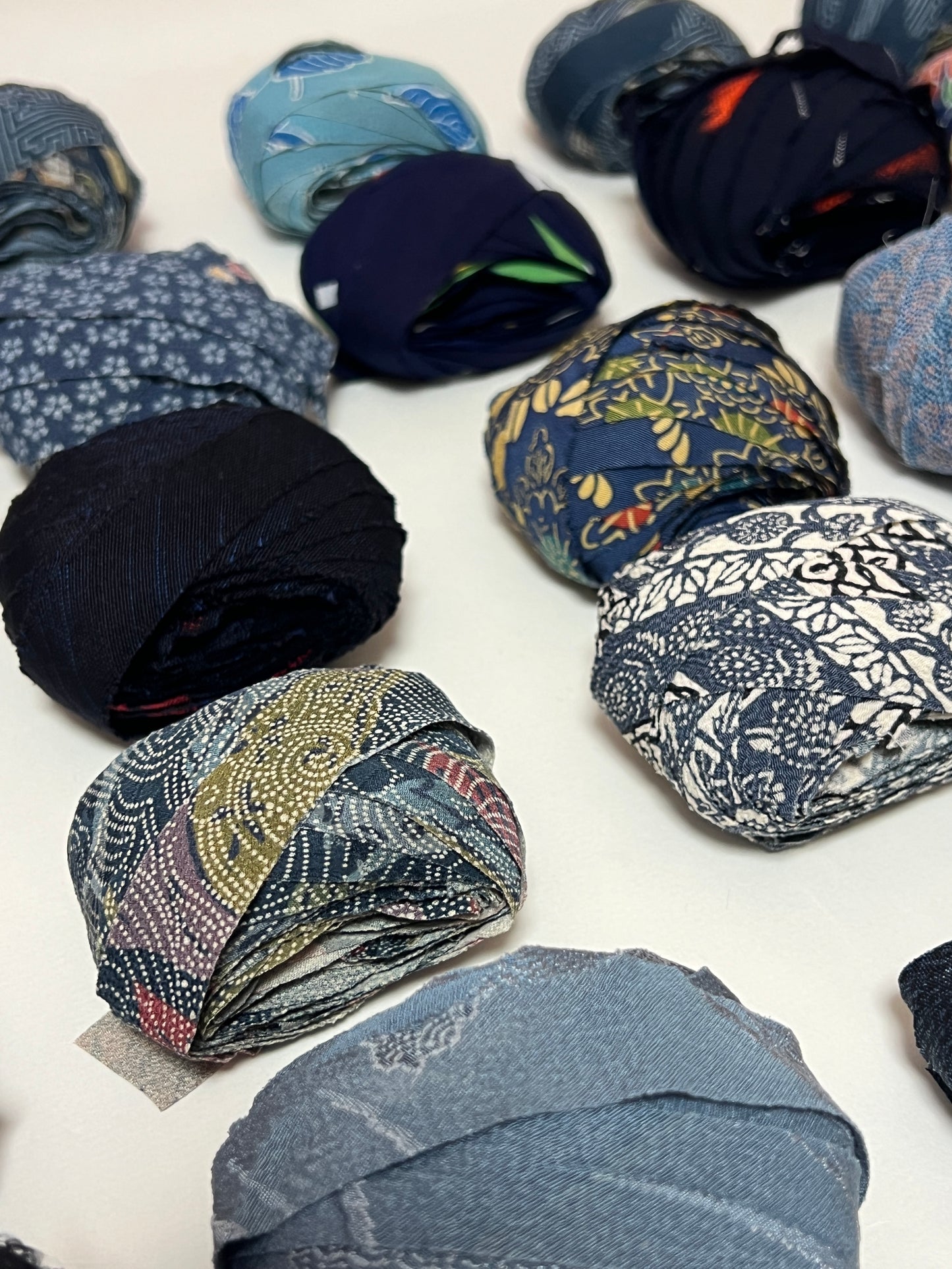 【送料込み】10m×10種ヤーンセット（計100m）|　青