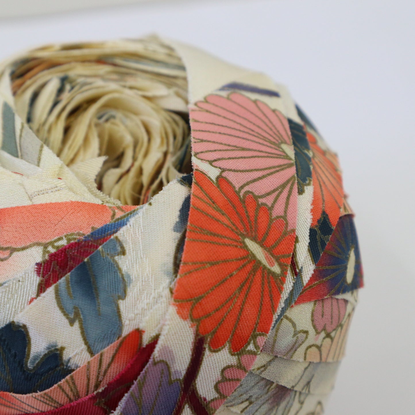 [Restock] White Colorful Floral Pattern - Yuzen (Y02205013)