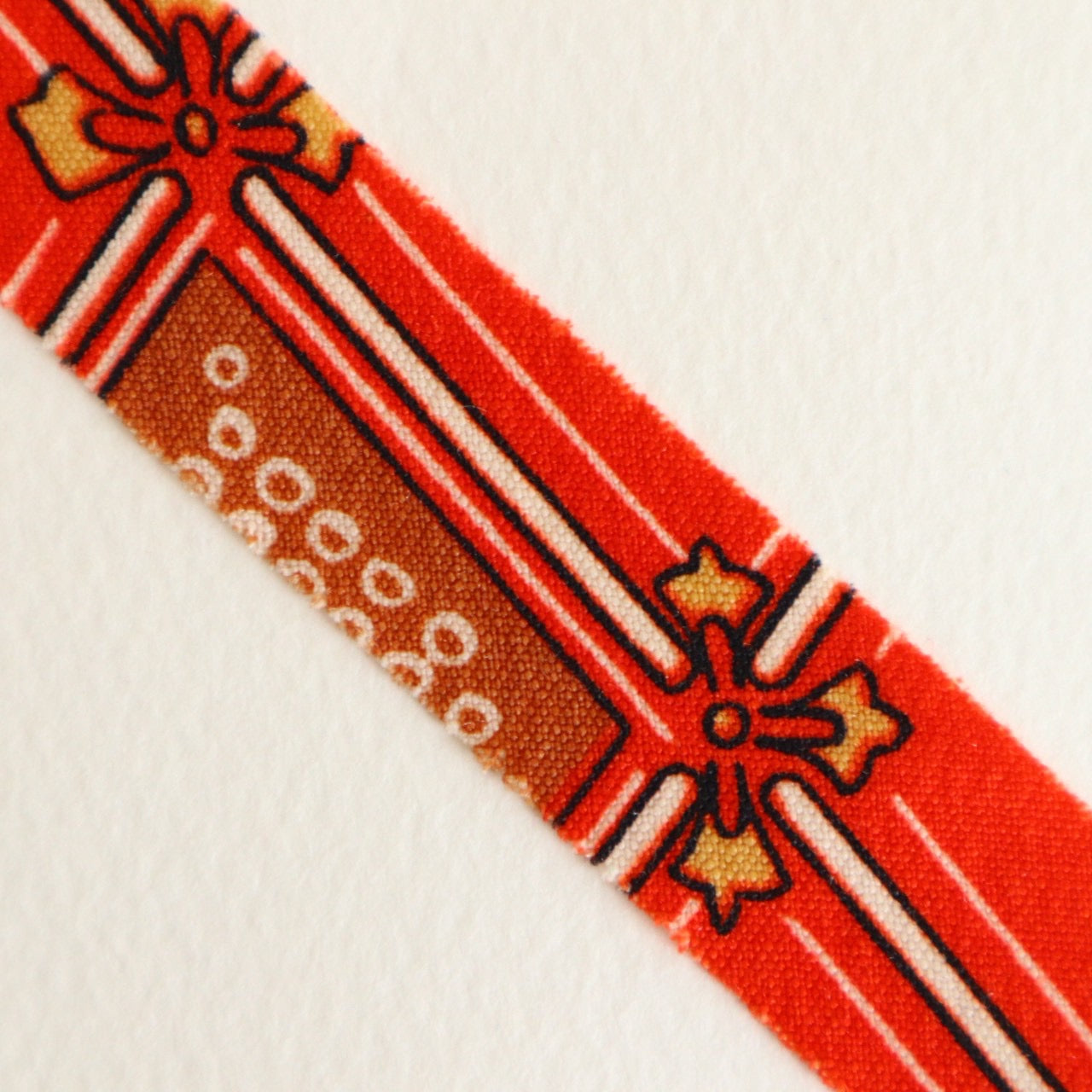 赤に変わり格子柄・モスリン(Y02601007）