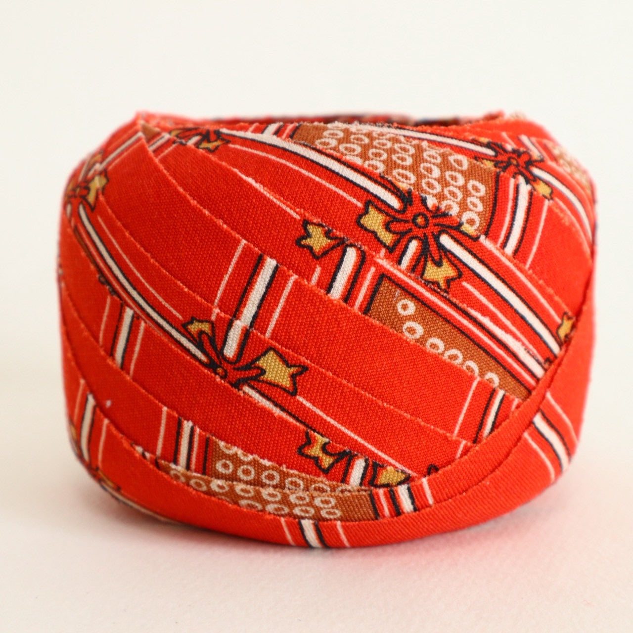 赤に変わり格子柄・モスリン(Y02601007）