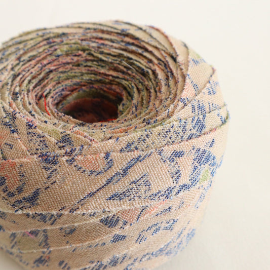 Orange Seigaiha Chirimen (Y02511003)