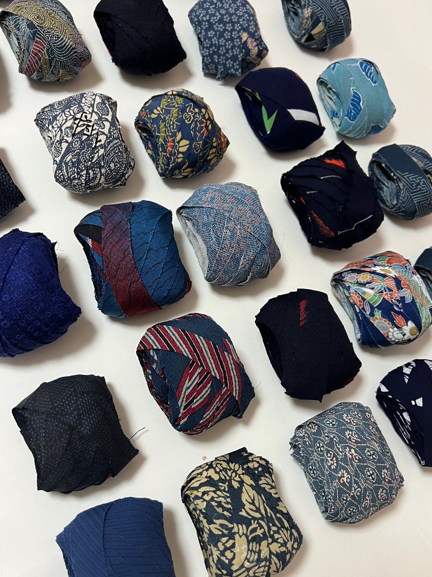 【送料込み】10m×10種ヤーンセット（計100m）|　青