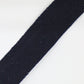 Navy blue check pattern on white background, crepe (Y02401025)