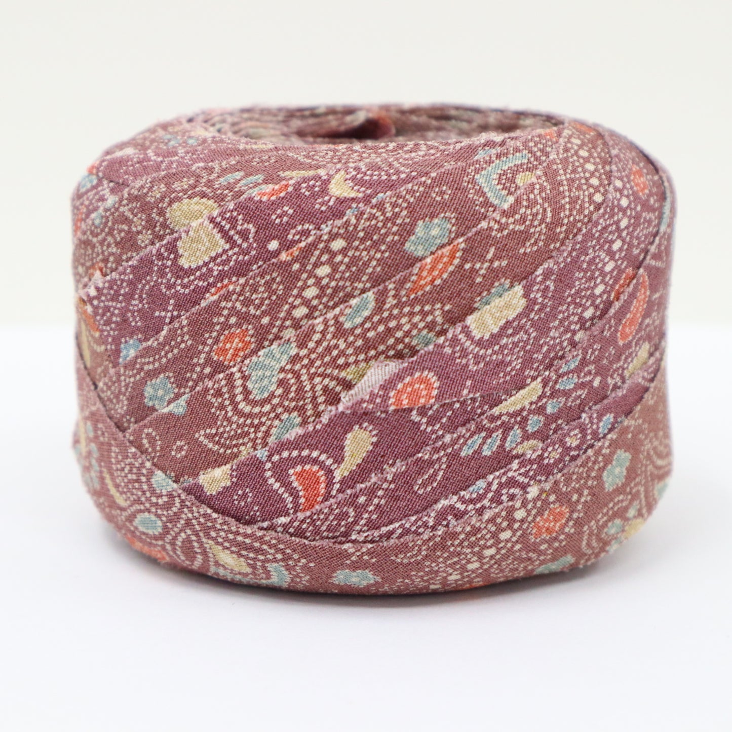 Light purple with light blue, pink and yellow floral pattern, crepe (Y02404024)