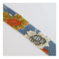 Indigo with floral pattern and crepe (Y02203007)