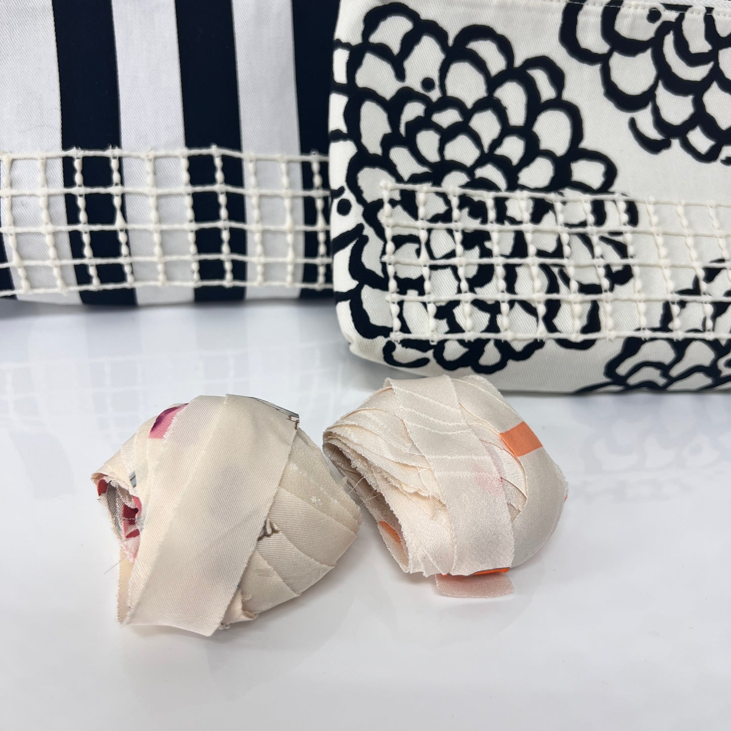 &lt;Butter_mary Furifuri Bag Kit&gt; A Floral Pattern / B Stripe Pattern