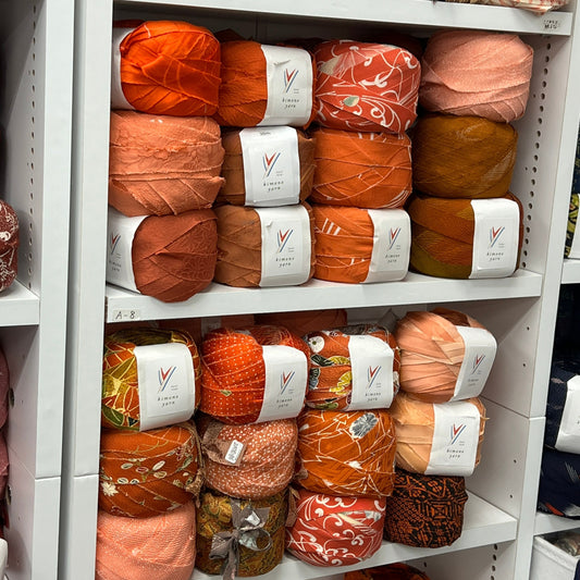 [Online store only] Orange kimono yarn (10 types total 20m)